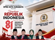 Ucapan HUT RI Ke 81 DPRD Surabaya