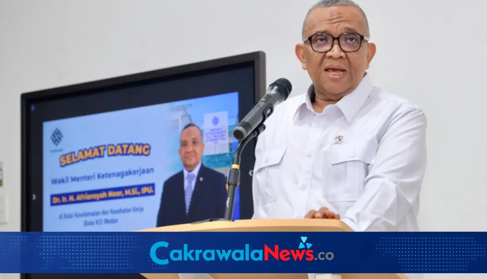 Wamenaker Afriansyah Noor Kunjungi Balai K3 Medan