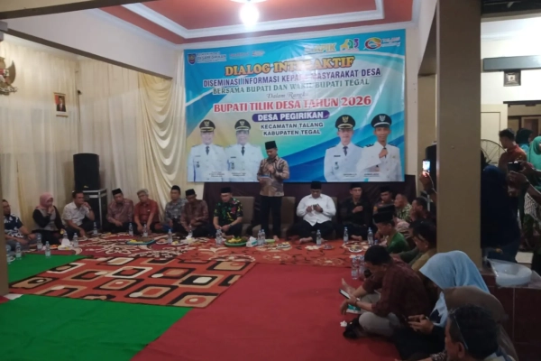 Polsek Talang Tegal Amankan Program Bupati Tilik Desa di Pegirikan