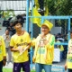 Arif Fathoni saat membuka gelaran Bahlil Minisoccer zona Mojokerto