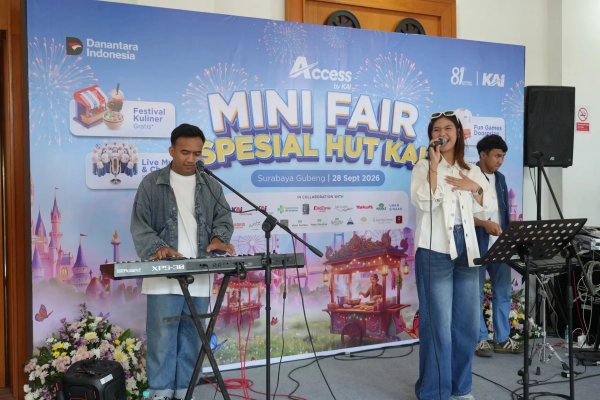 HUT ke-81 KAI, Penumpang Stasiun Gubeng Bisa Kulineran Gratis hingga Dapat Doorprize