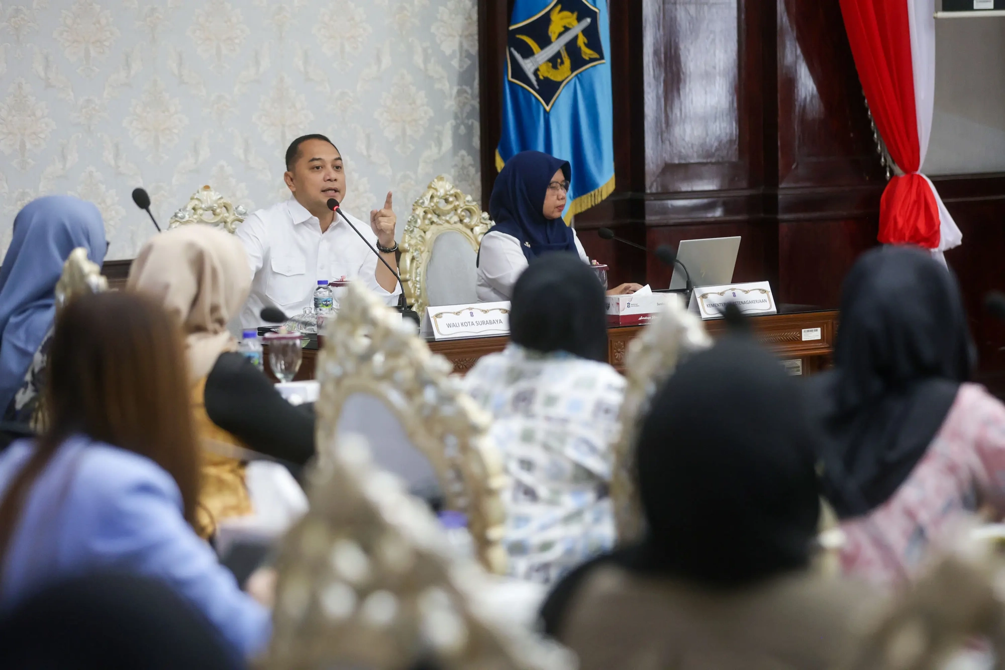 Pengarahan dan sosialisasi P3RT di Pemkot Surabaya.