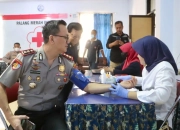 Donor Darah Peringati Hari Jadi Humas Polri ke-75, Polres Tegal Kota Libatkan 100 Peserta