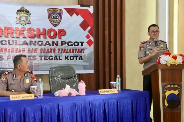 Polres Tegal Kota Perkuat Koordinasi Penanganan PGOT dan ODGJ