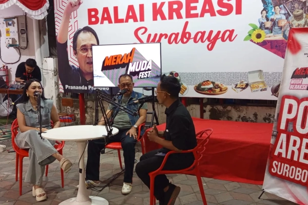 Merah Muda Fest, PDI Perjuangan Surabaya Buka Ruang Kritik Anak Muda